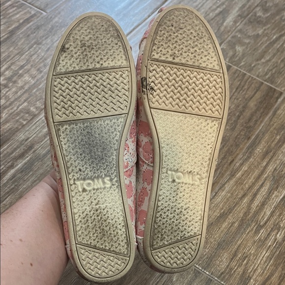 Toms Pink Elephant Pattern Animal Circus Cookies Slip-Ons - Womens Size 7.5 - Picture 11 of 13